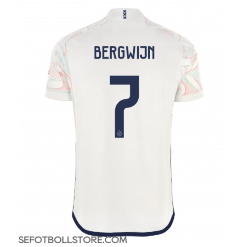 Ajax Steven Bergwijn #7 Replika Bortatröja 2023-24 Kortärmad